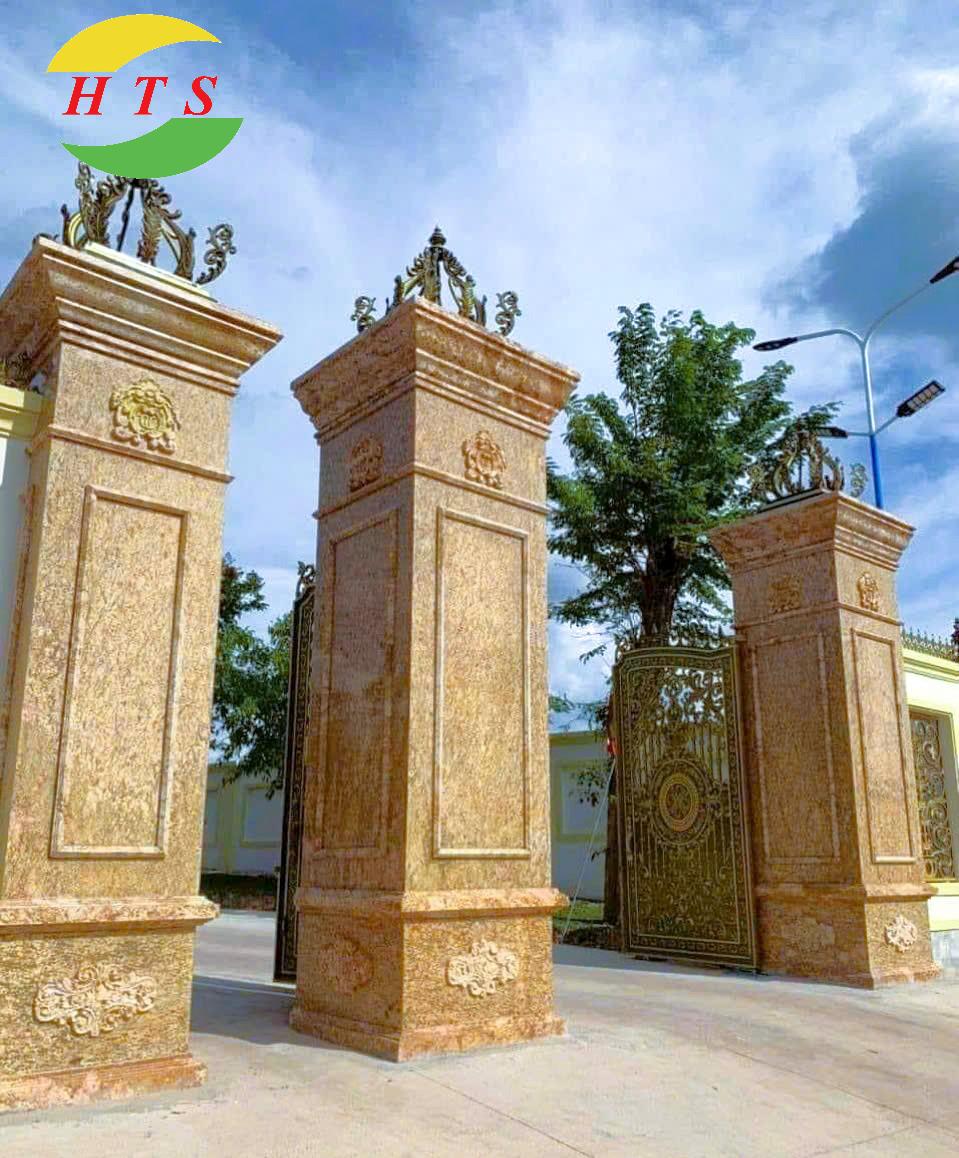 đá granite vàng ốp cột